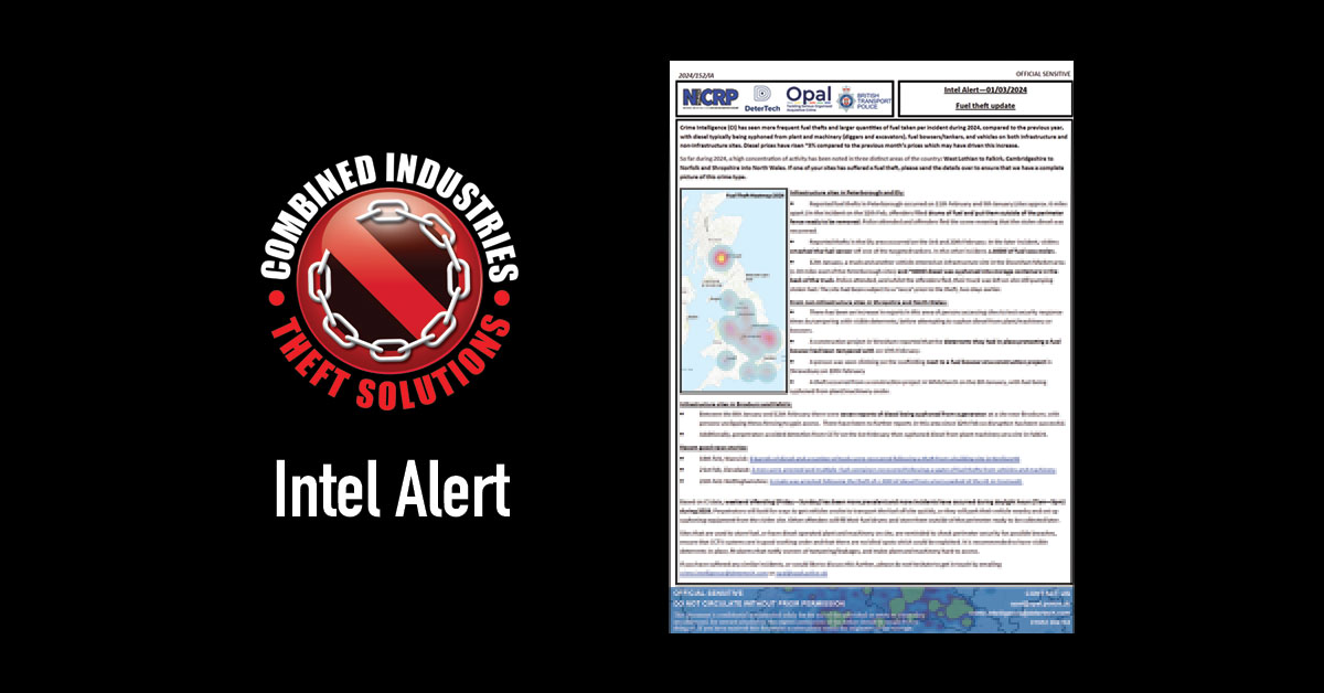 Intel Alert: Fuel Theft Update – 01/03/2024