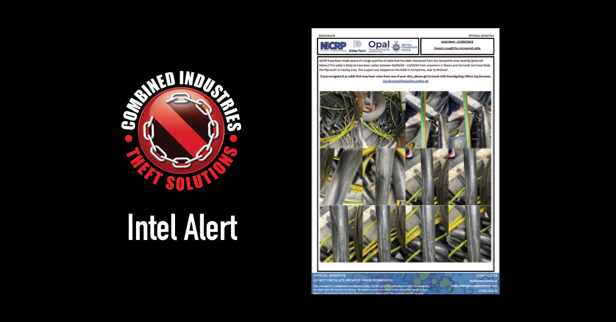 Intel Alert: Owners Sought for Recovered Cable – 11/04/2024