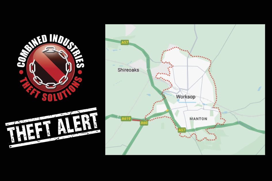 Stolen Plant from a Site in Worksop Area