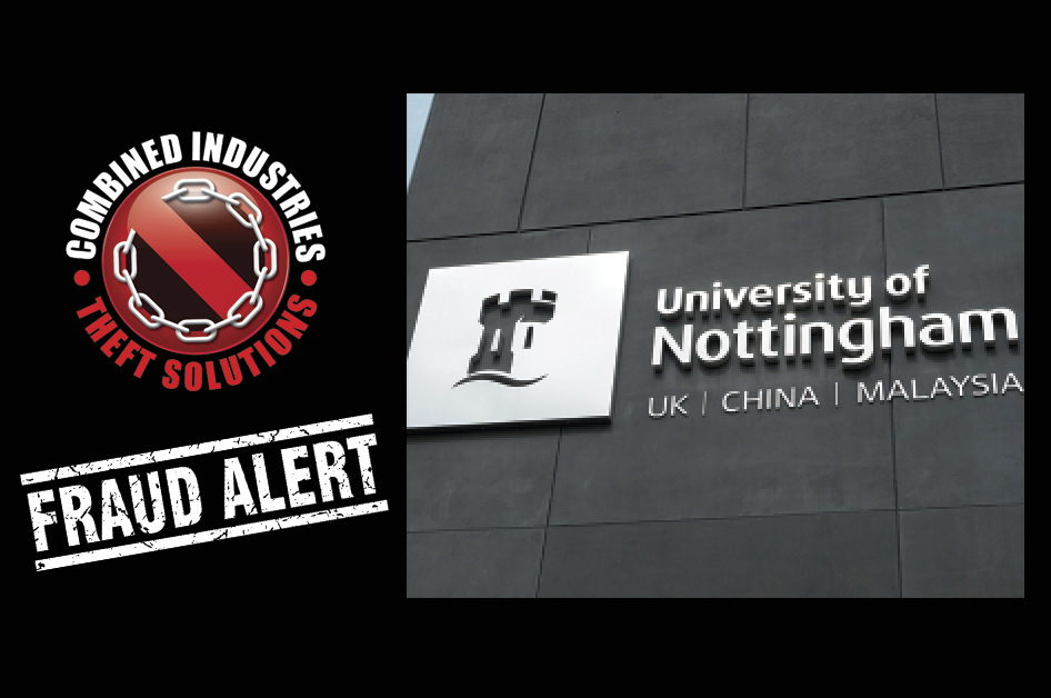 Fraudster – Posing as Nottingham University Employee