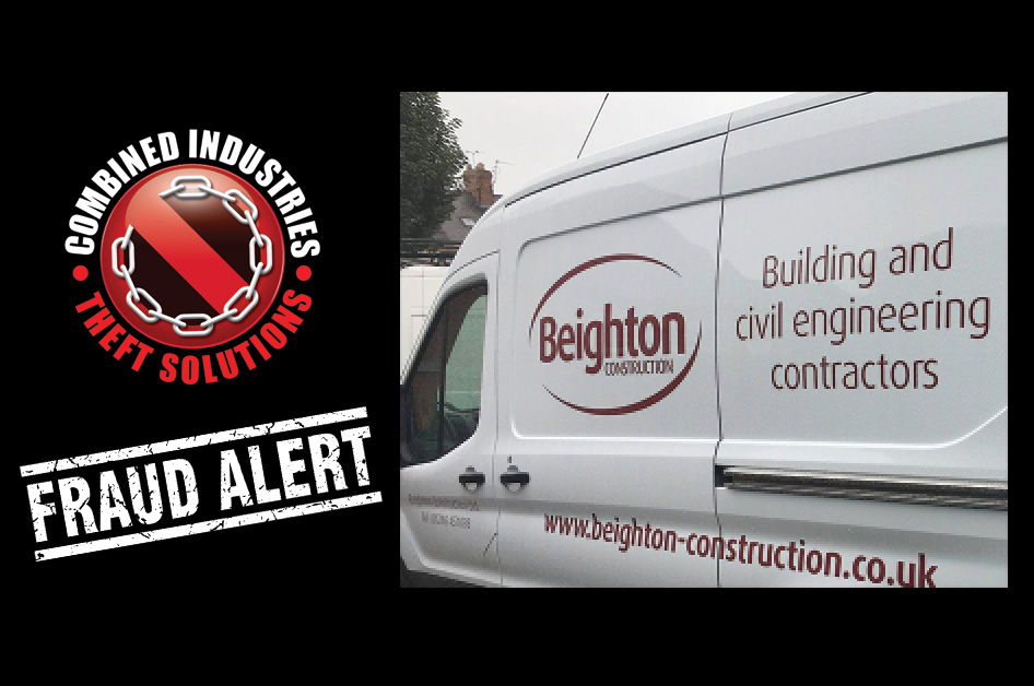 Fraudster posing as Beighton Construction Employee