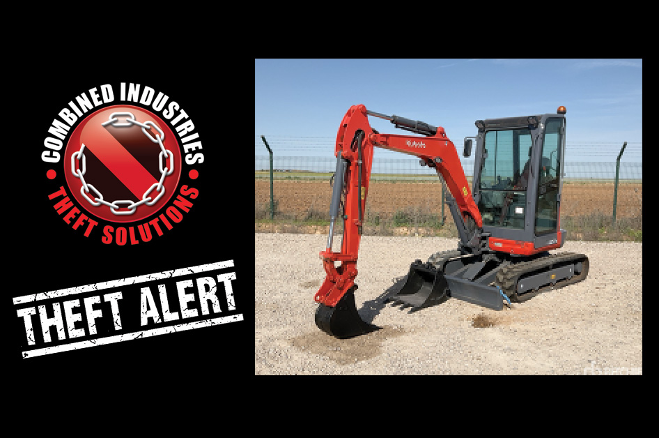 Kubota U27-4 Excavator Stolen!